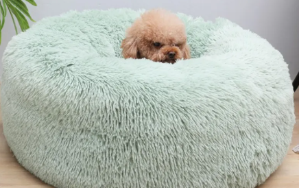 Plush Round Pet dog cat Bed muti size color