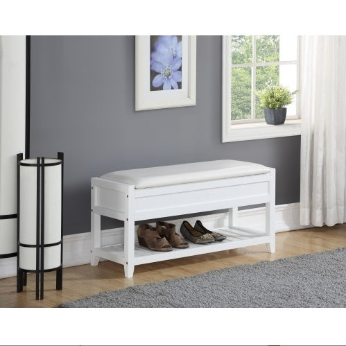 Rouen Seating Bench With Shoe Storage Espresso