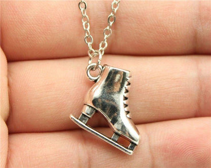 Skate Shoe Alloy Pendant Necklace valentine couple birthday date friendship gift