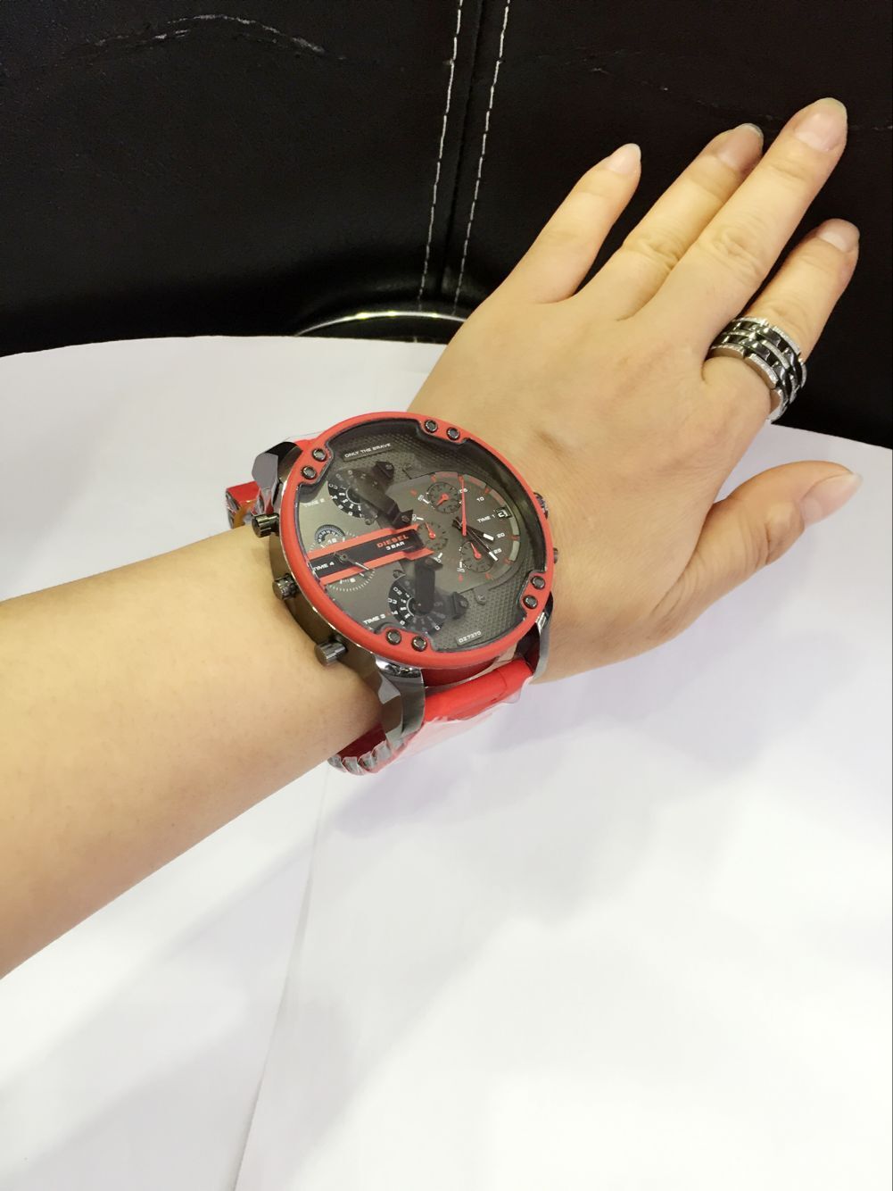 Multifunctional Silicone Stainless Steel Quartz Watch