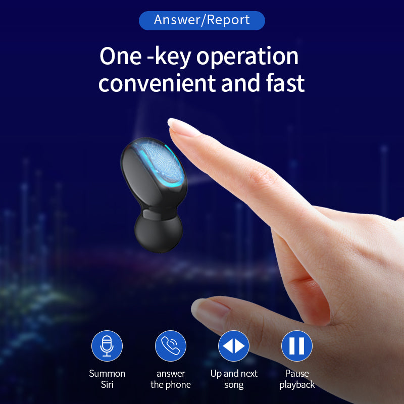 Intelligence Bluetooth 5.0 Noise Reduction Earbuds with Portable Power Bank