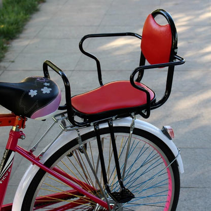 Kids Bike seat Rear Child Carrier Bike Chair for Bicycle Kids seat for Children Toddlers and Kids Rear Mount Bike seat Rear Frame Mounted Baby Bike Seats Kids Safety