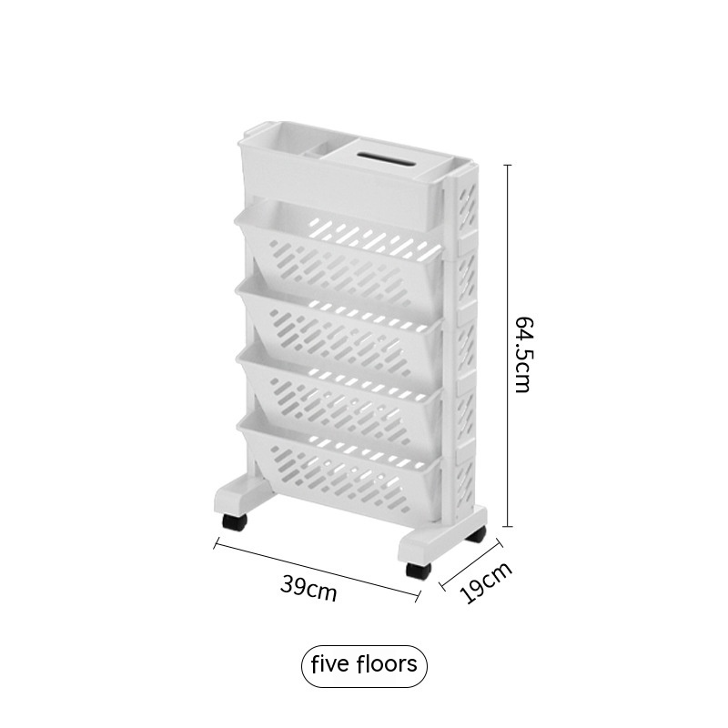 Student Desk Bookshelf Organizer 5 layers
