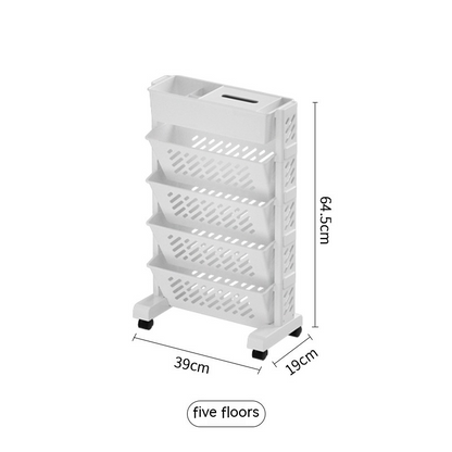 Student Desk Bookshelf Organizer 5 layers