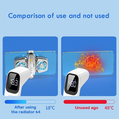 Portable Dual Cooling Fan for Mobile Phones