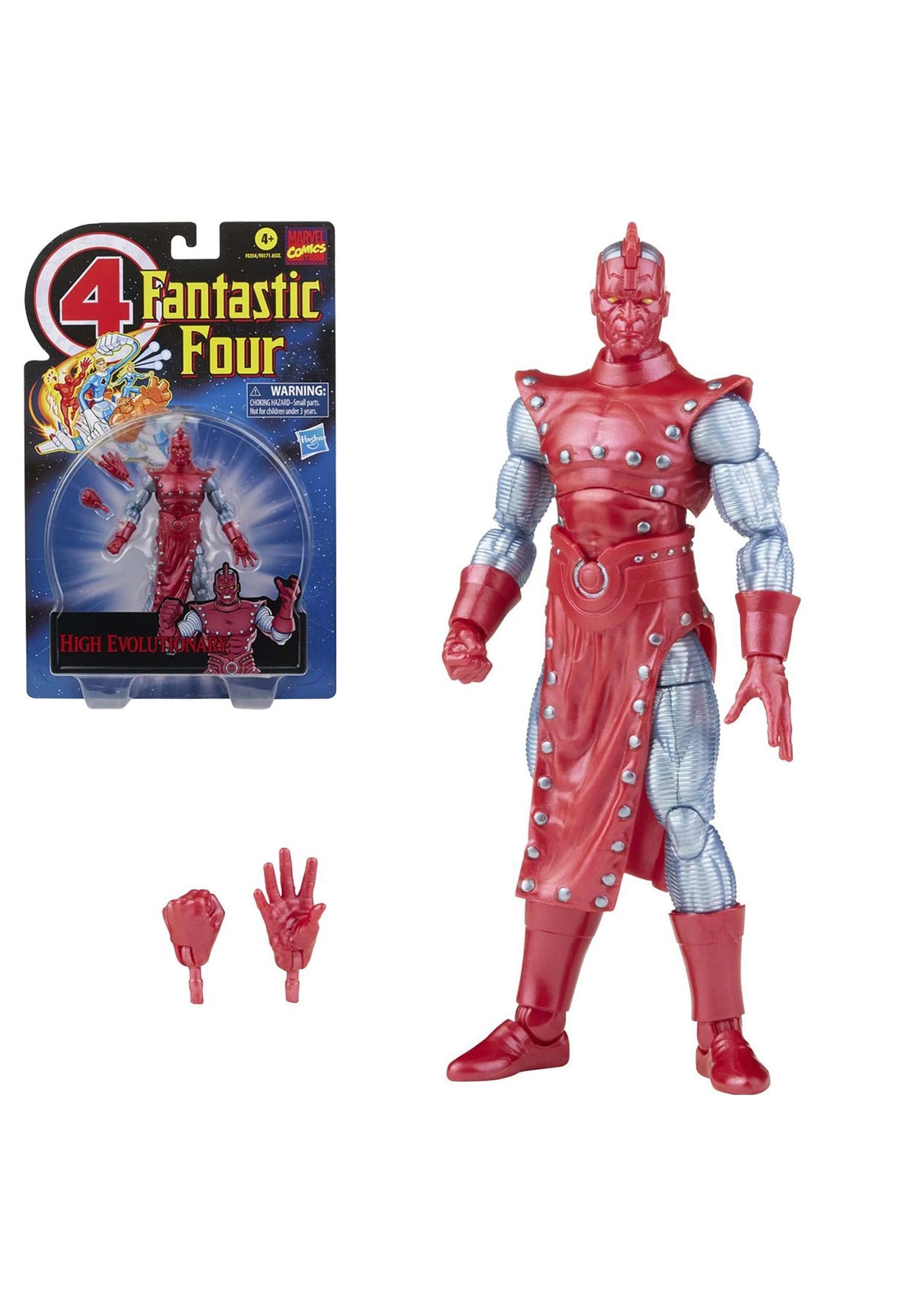 Marvel Hasbro Legends Series Retro Fantastic Four High Evolutionary 6-inch Action Figure Toy Includes 2 Accessories