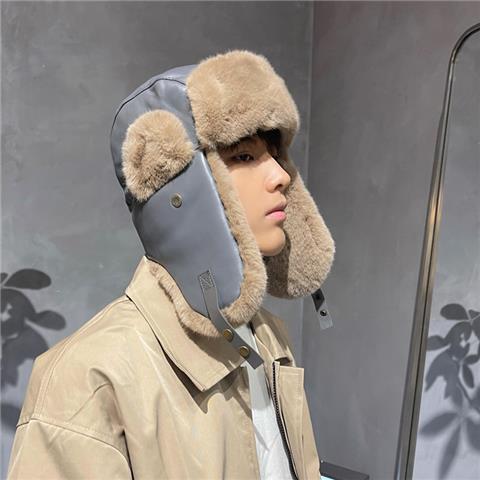 Men's Trendy Electric Bike with Cold Protection Hat