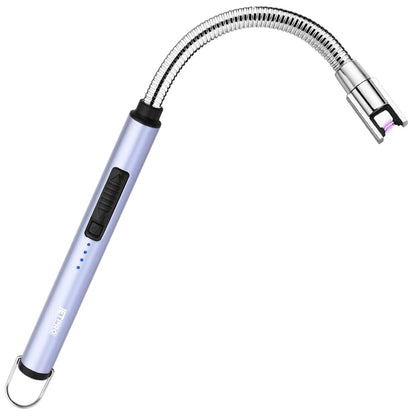 JETPRO Candle Lighters USB Rechargeable Arc Electric Lighter with 360° Flexible Neck for Candle BBQ Camping (Silver)