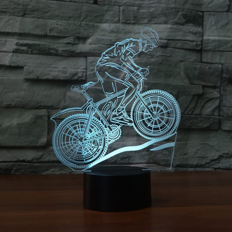 3D Touch Control LED Mountain Bike Lamp night light home decor biker