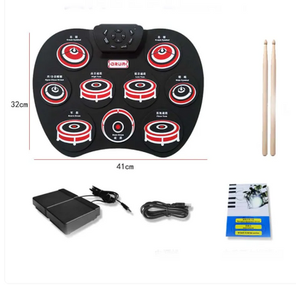 Kids USB Roll Drum drumset