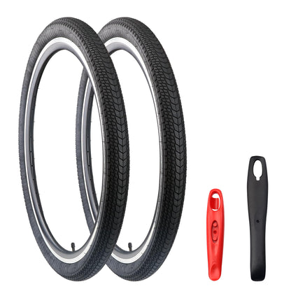MEGHNA Bike Tire 26 x 2.125 inch Mountain Bike Tire with Bike Tire Lever (54-559) Foldable Tire Replacement for Cruiser Bike Mountain Bike Folding Bike BMX City Bike (2 Pack)