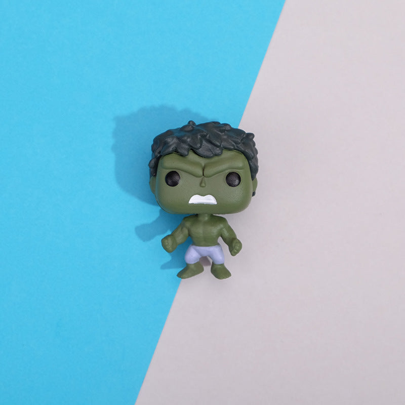 Creative Marvel Q-Version Hero Figurines DIY Decor
