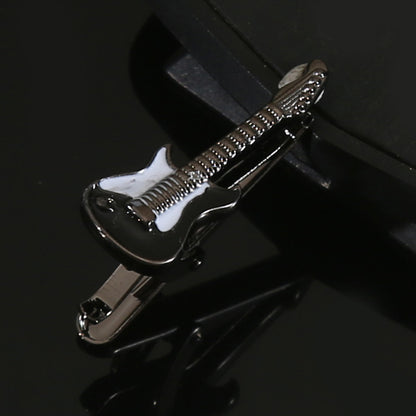 Trendy Men's Alloy Tie Clip - Cute Guitar Design