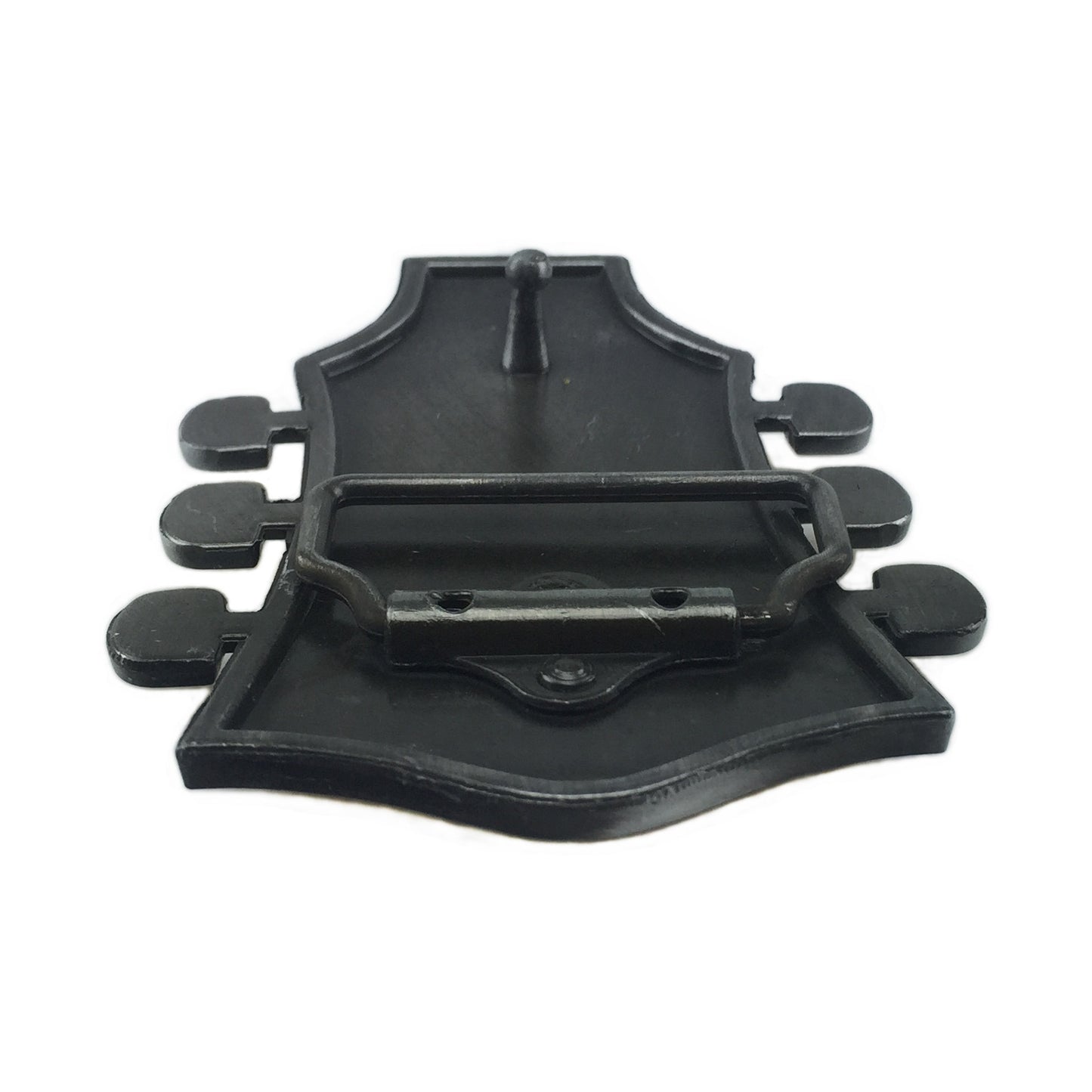 BULLZINE Zinc Alloy Black Guitar Belt Buckle 02744