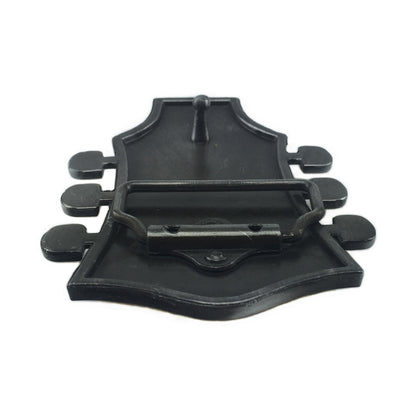 BULLZINE Zinc Alloy Black Guitar Belt Buckle 02744
