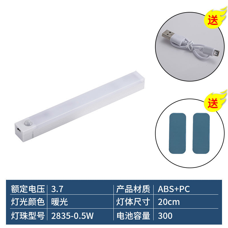 LED Motion Sensor Magnetic Strip Light for Cabinets