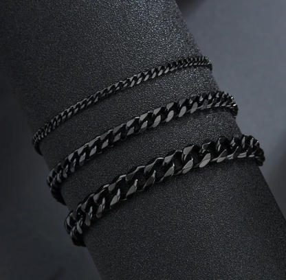 Six-Sided Cuban Chain Bracelet valentine couple birthday date gift
