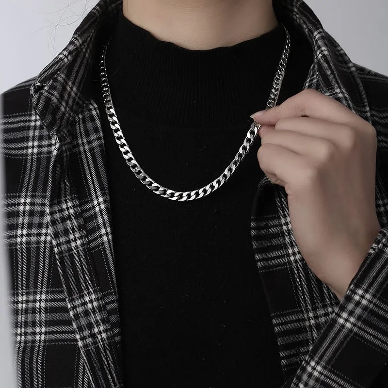 Stainless Steel Necklace & Bracelet Set couple birthday valentine romance gift