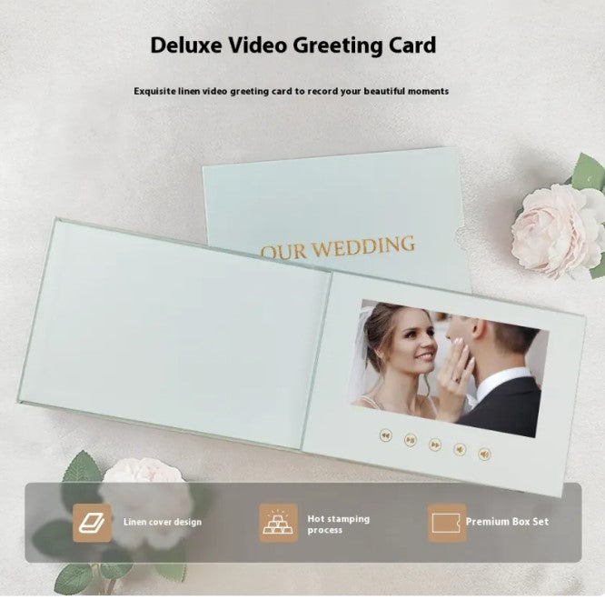 Electric Wedding Video Invitation card