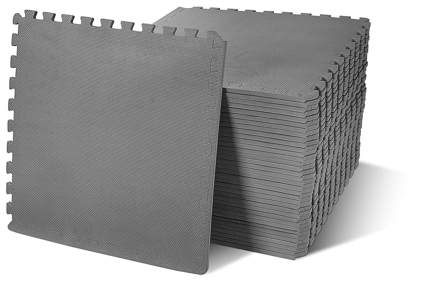 Fitvids 36 Piece Foam Floor Mat Puzzle Tiles 1/2” Thick 144 Sq Ft Grey
