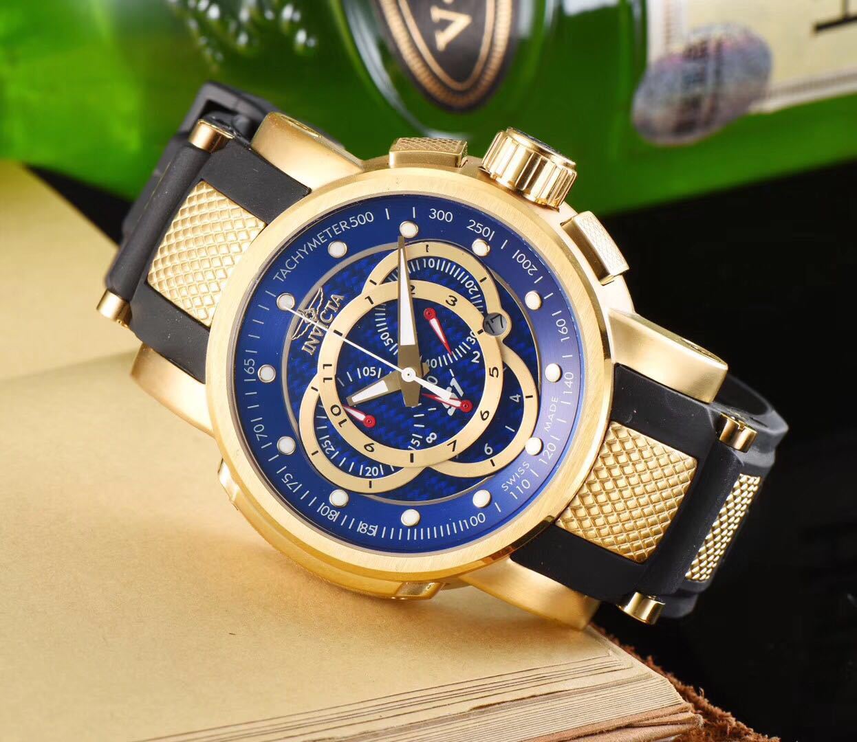 INVICTA Luxury Quartz Watch by Japanese Miyota Citizen quartz movement