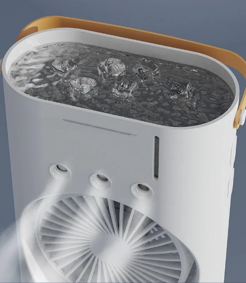 Double-Headed Cooling Spray Fan Lightweight portable USB-rechargeable,
