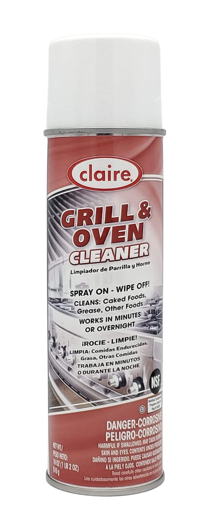 Claire Grill and Oven Cleaner; 18 oz. can red (CL826-1)