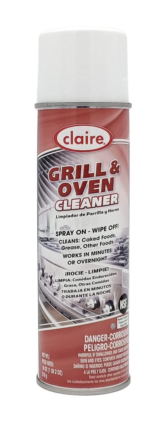Claire Grill and Oven Cleaner; 18 oz. can red (CL826-1)