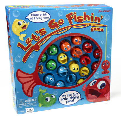 Lets Go Fishin Game by Pressman - The Original Fast-Action Fishing Game!