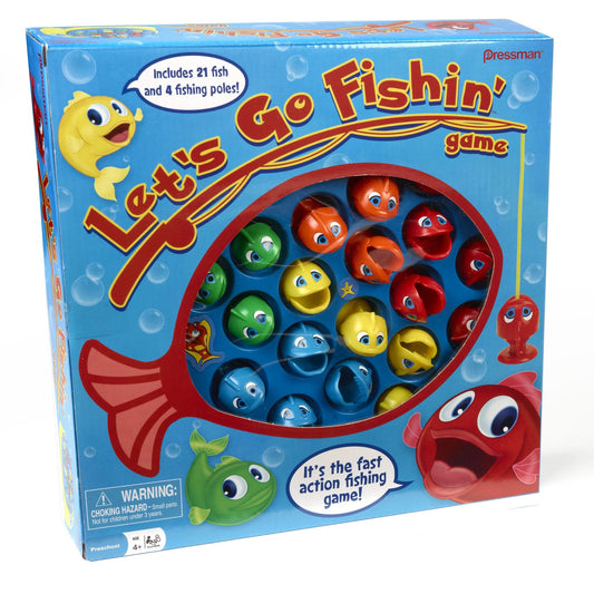 Lets Go Fishin Game by Pressman - The Original Fast-Action Fishing Game!