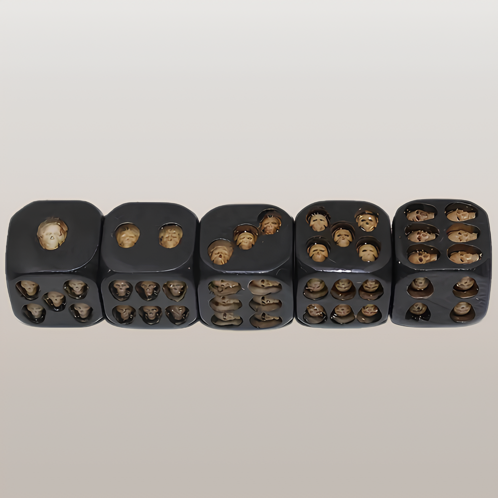 5pcs Set Unique Balanced Skull Dice for Events