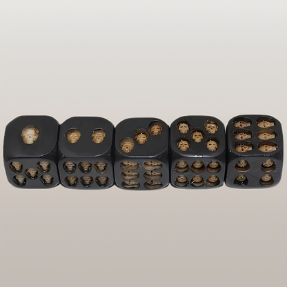 5pcs Set Unique Balanced Skull Dice for Events