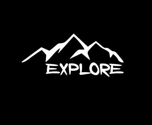 Explore Decal Vinyl Sticker Cars Trucks Vans Walls Laptop White 5.5 inch