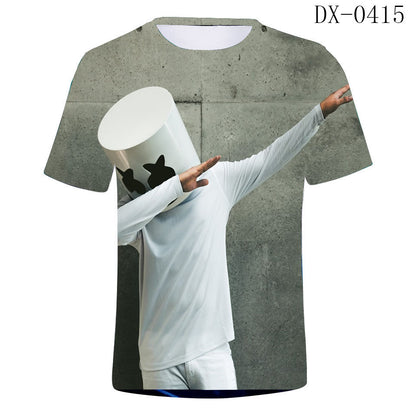 Marshmello 3D Unisex T-Shirt - Trendy DJ Style