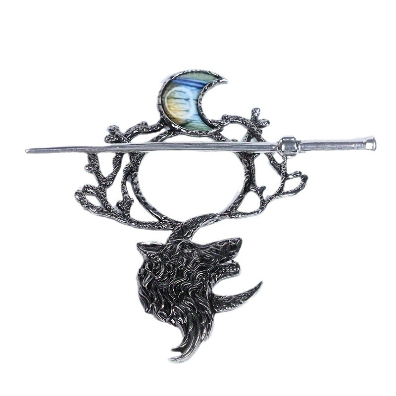 Wolf Moon Vintage Hair Pin (One Piece)