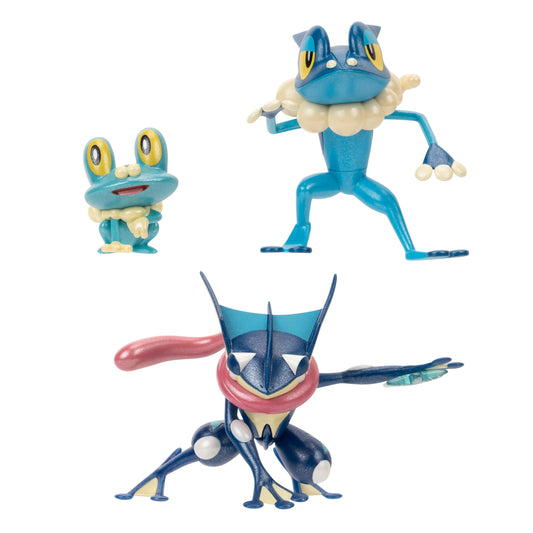 Pokemon Select Evolution Pack - Features 2-Inch Froakie 3-Inch Frogadier and 4.5-Inch Greninja Battle Figures