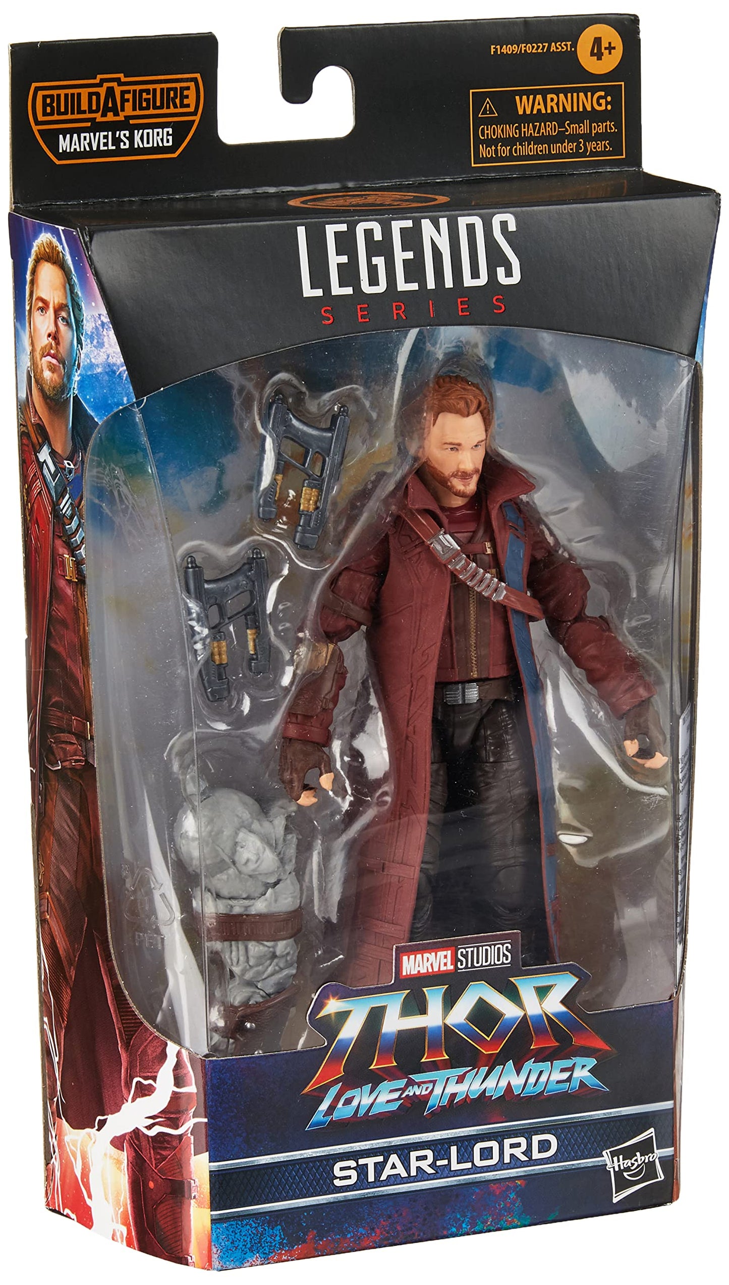 Marvel Legends Series Thor: Love and Thunder Star-Lord Action Figure 6-inch Collectible Toy 2 Accessories 1 Build-A-Figure Part