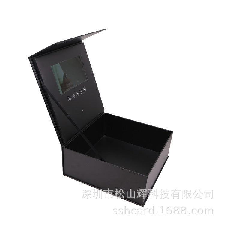 7-Inch LCD Video Box with Marble Design Gift Box