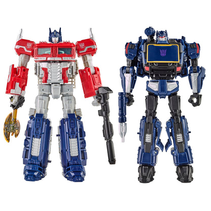 Transformers: Reactivate Video Game-Inspired Optimus Prime and Soundwave 2-Pack 6.5-inch Converting Action Figures 8+ Years