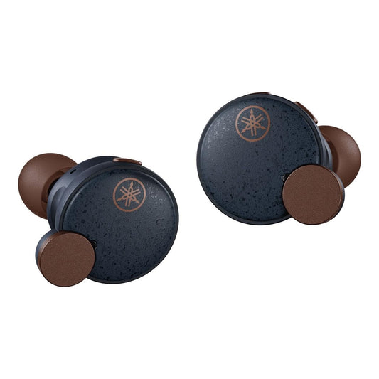 Yamaha TW-E7B True Wireless Earbuds with Bluetooth 5.2 Active Noise Cancelling True Sound Qualcomm CVC Clear Voice Capture Advanced Listening Care and IPX5 Water Resistance (Dark Blue)