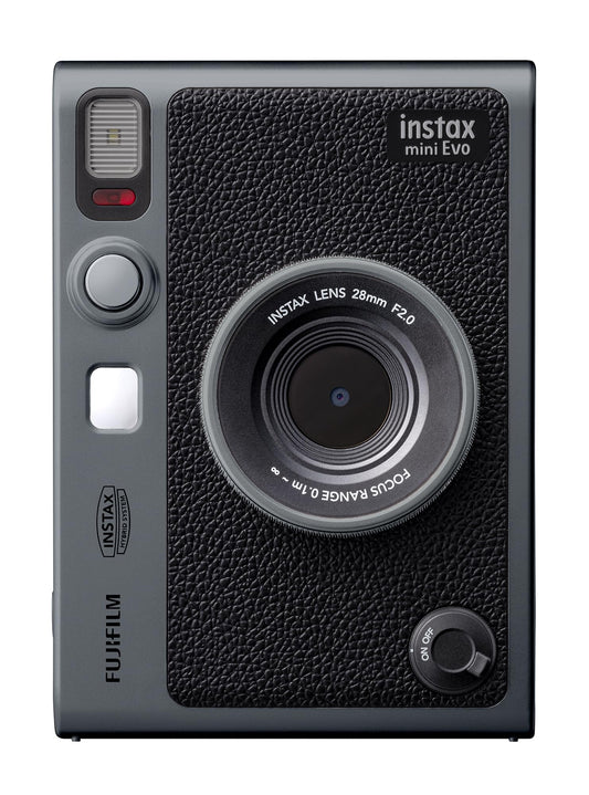 Fujifilm INSTAX Mini EVO Limited Edition Instant Camera Bundle - Dark Silver