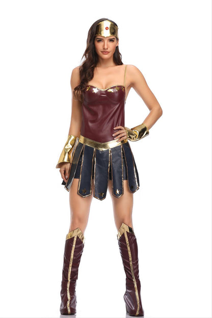 Sexy Superhero Halloween Costume Wonder Woman Dress woman women date couple party night clubbing