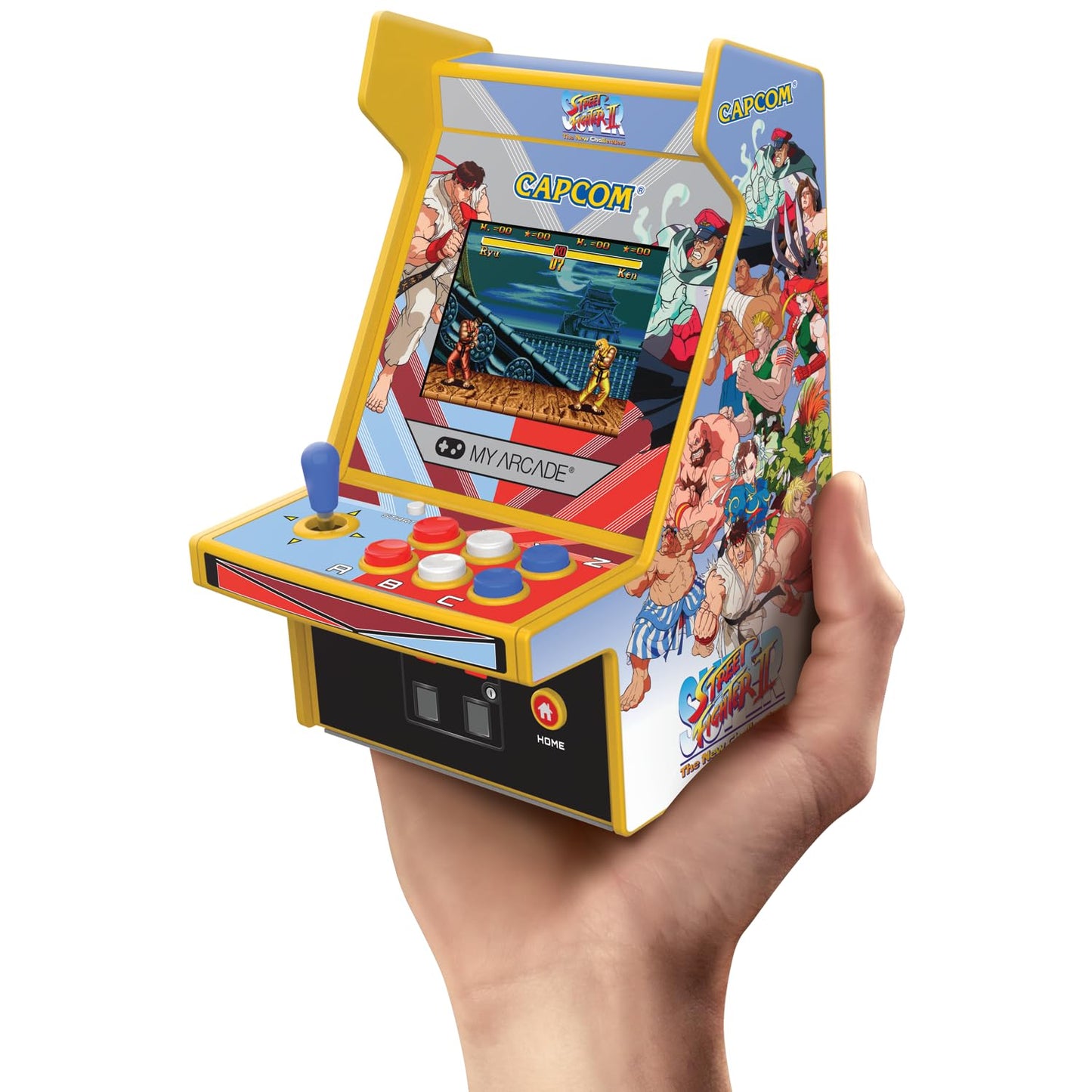 My Arcade Super Street Fighter II Micro Player Pro: 2 Games in 1 6.75" Mini Arcade Machine Fully playable Video Game Collectible