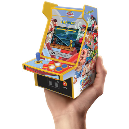 My Arcade Super Street Fighter II Micro Player Pro: 2 Games in 1 6.75" Mini Arcade Machine Fully playable Video Game Collectible