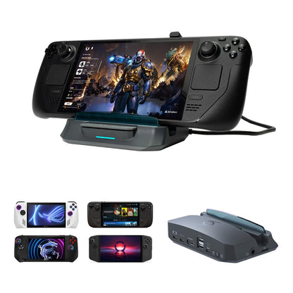 AVerMedia Steam Deck Dock with HDMI 4K@60Hz USB C Charging Screen Mirroring Video Capture for Steam Deck ROG Ally Legion Go MSI Claw Switch iPhone iPad - XTRA GO GC515