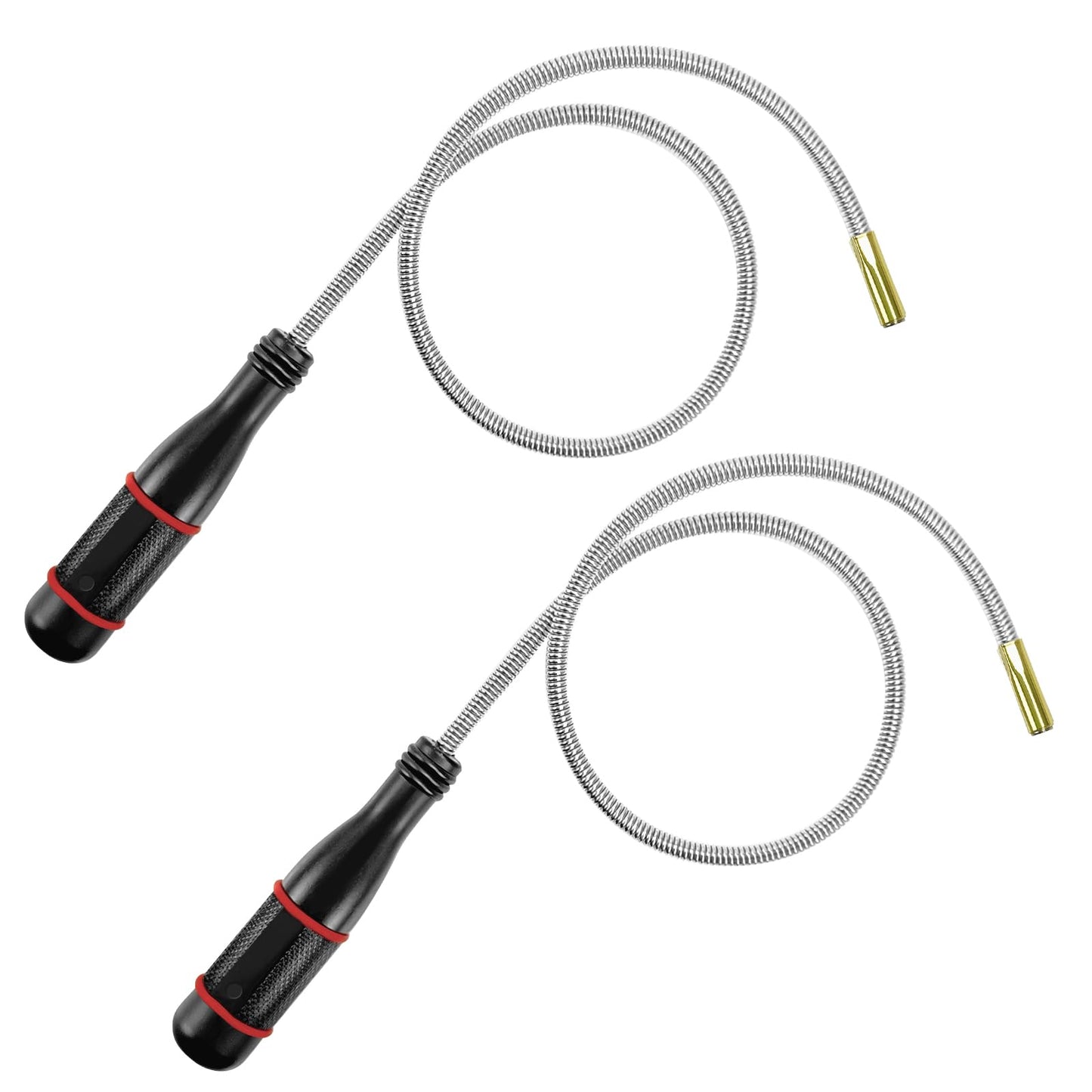 2PCS Flexible Magnetic Pickup Tool 25" Long Flexible Magnet Snake Pickup Bendable Magnetic Pickup