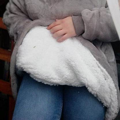 Lazy Pullover TV Blanket, Outdoor Cold Weather Robe