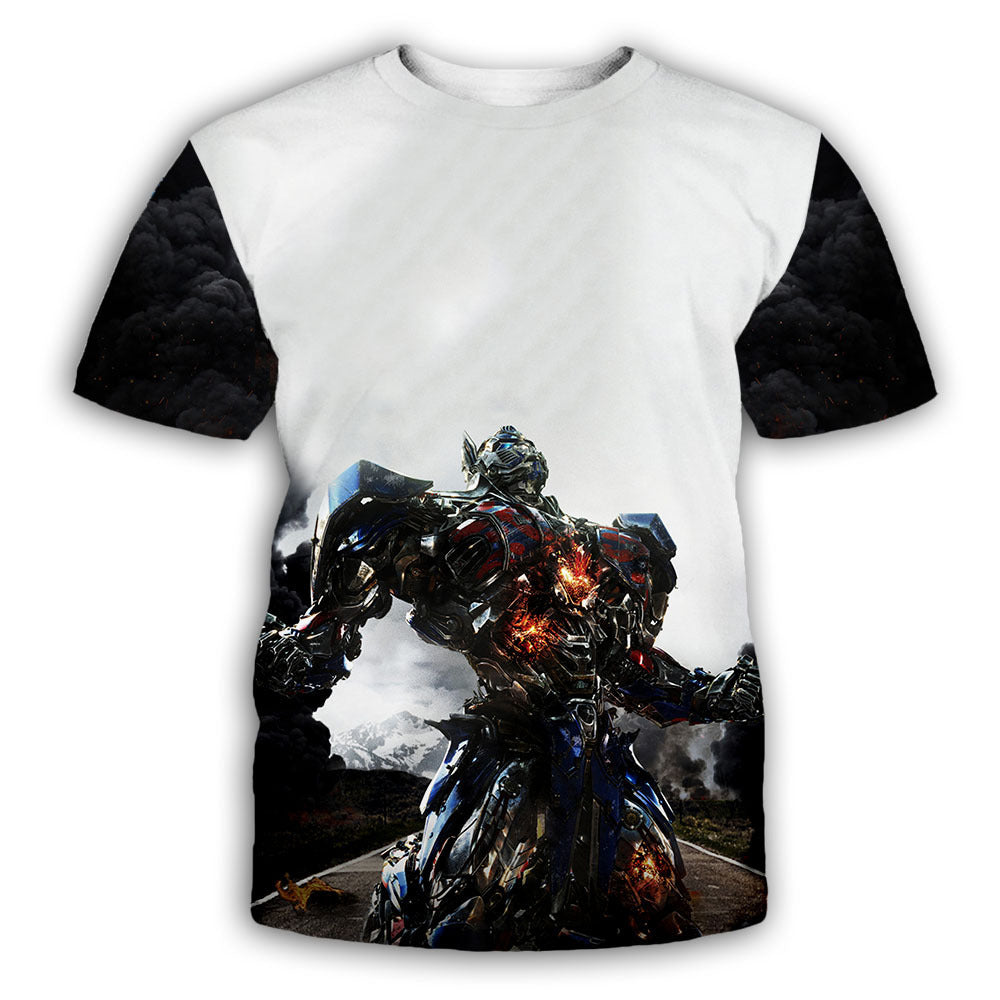 3D Printed Transformers Loose T-Shirt for Men and Women