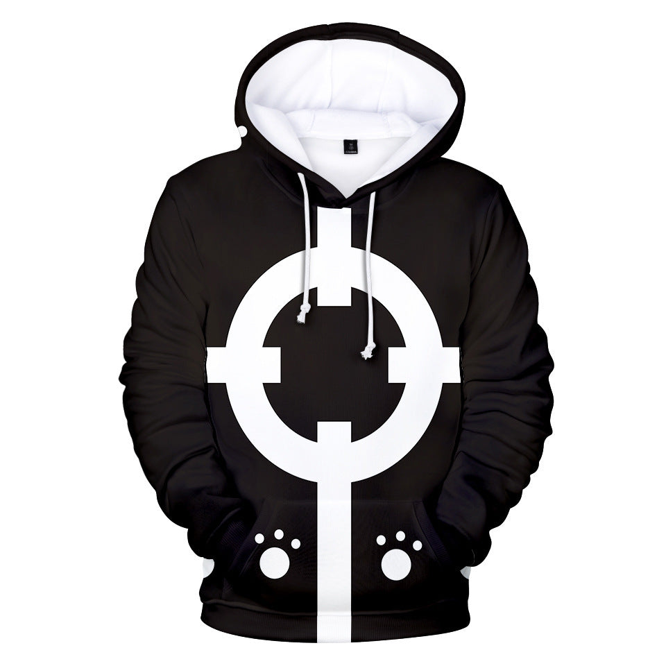 One Piece Anime Animation Digital Print Men Man Hoodie