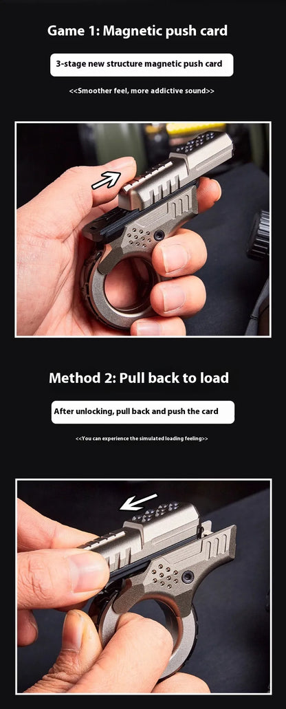 Titanium Alloy Fidget Gun shape Spinner CRAFT